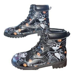 Nightmare Before Christmas Jack Skellington Boots Women's Size 8 Men's 6 Goth